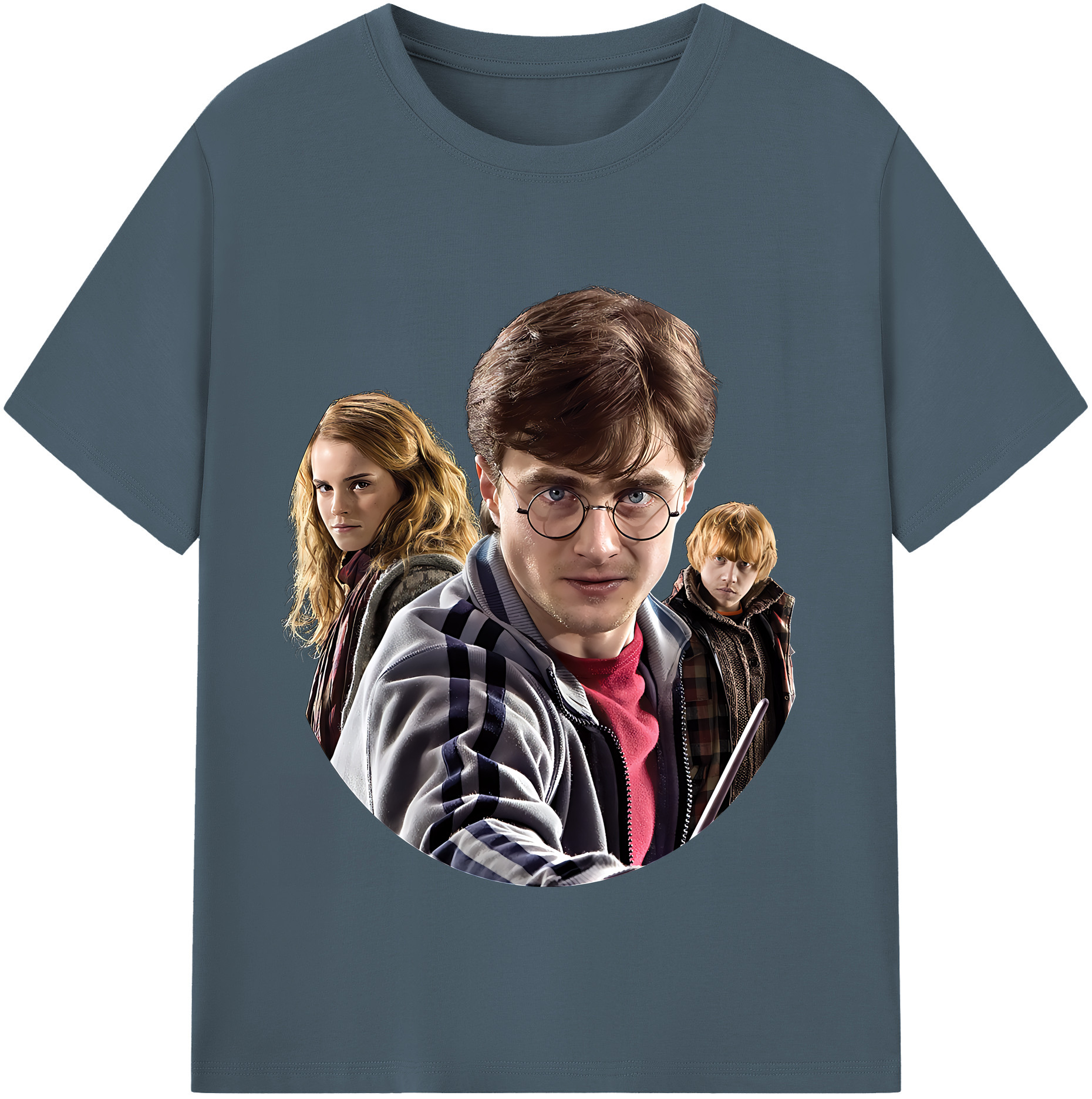 （画像用） Harry Potter ハリー・ポッターシリーズ 綿100％半袖Tシャツ（フロントプリント）